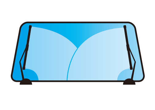 Automobile wiper and windshield