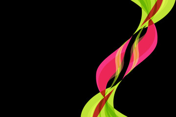 Abstract wave background composition. ribbon color background