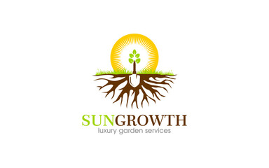 Naklejka premium Illustration graphic vector of gardening and landscape services Suitable for nature or environment logo design template