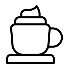 Naklejka premium cappuccino symbol icon vector illustration