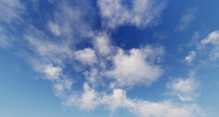 Obraz premium Blue sky and white clouds floated in the sky on a clear day with warm sunshine