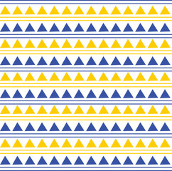 vector abstract lined triangle fabric pattern small straight lines yellow blue