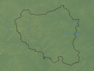 Centre-Nord, Burkina Faso. Physical. No legend