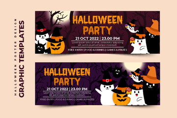 Halloween themed graphic design template easy to customize simple and elegant design