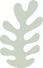 abstract organic plant shape