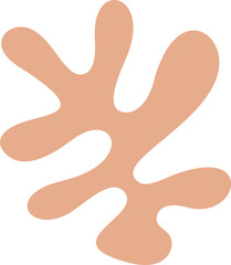 hand drawn abstract organic plant