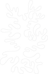 abstract organic plant shape