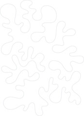 organic plant leaf contour