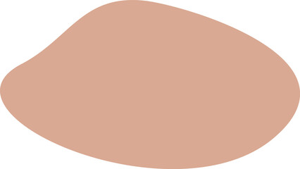 Abstract organic hand drawn circular shape