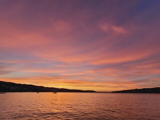 Fototapeta premium sunset over the sea
