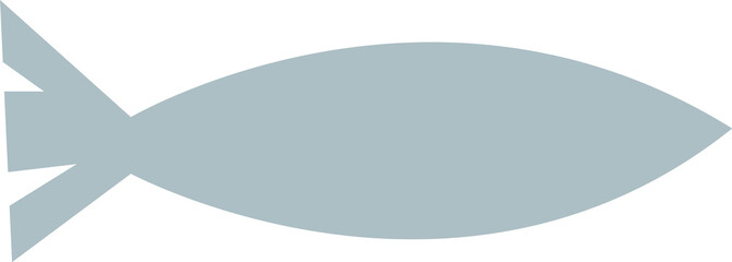 abstract organic fish shape