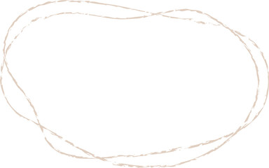 Abstract organic concentric circles chalk style frame