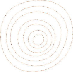 Abstract organic dotted circle