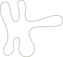 abstract organic outline shape