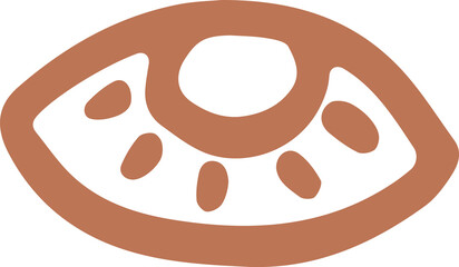 Abstract organic human eye liquid shape