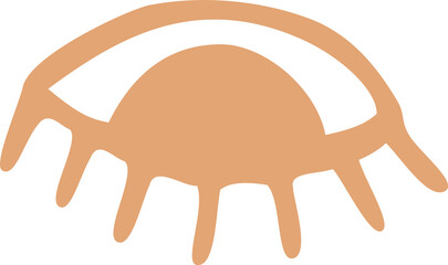 Abstract organic human eye liquid shape