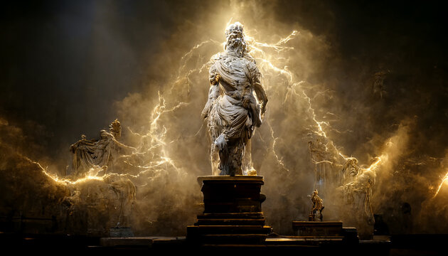  Statue Of Zeus At Olympia Artistic Rendition