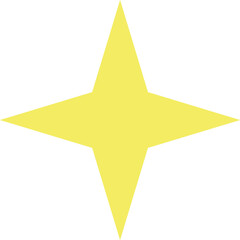 Yellow star burst twinkle pattern icon