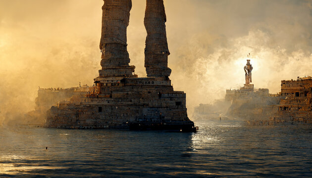 Colossus of Rhodes artistic rendition