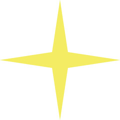 Yellow star burst twinkle pattern icon