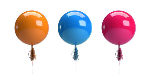 Set of balloon, flying air balls. happy birthday, holiday . party decoration