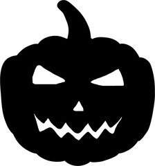 simplicity halloween pumpkin freehand drawing flat design
