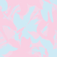 Floral Brush strokes Seamless Pattern Design