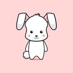 Obraz na płótnie Canvas Cute pug dog mascot cartoon icon logo clip art illustration