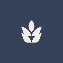 Tree logo boutique Linear Design Vector Stock. Abstract Geometric Leaves Logo Wellness Design Template. Leaf Nature Logo Vector illustration