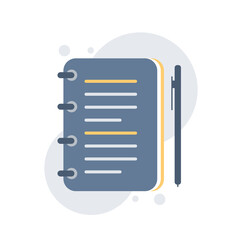 Assignment target icon. Clipboard, checklist, document symbol. Vector illustration