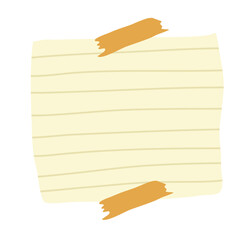 Cute paper note reminder