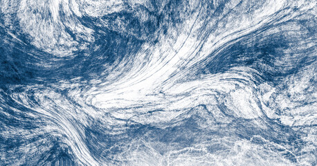 Abstract blue and white paint background with brush stroke and grunge texture vintage style in concept winter, ocean, sky.