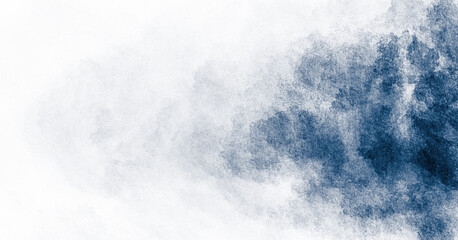 Abstract blue and white paint background with brush stroke and grunge texture vintage style in concept winter, ocean, sky.