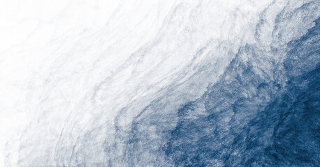 Abstract blue and white paint background with brush stroke and grunge texture vintage style in concept winter, ocean, sky.
