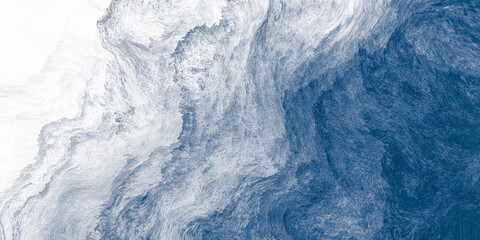 Abstract blue and white paint background with brush stroke and grunge texture vintage style in concept winter, ocean, sky.