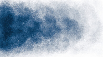 Abstract blue and white paint background with brush stroke and grunge texture vintage style in concept winter, ocean, sky.