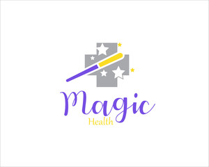 magic health service for medical care logo designs