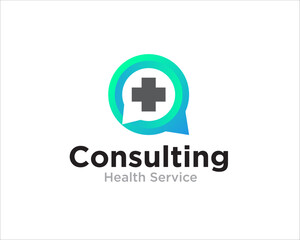 health and medical consulting logo designs simple modern for health service app