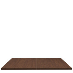 Naklejka premium Wood board 3d render isolated