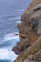 Fototapeta na wymiar Coast and cliffs in Cantabria, Spain