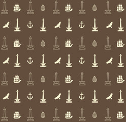 seamless pattern of Jakarta 