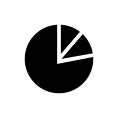 Pie chard icon vector trendy