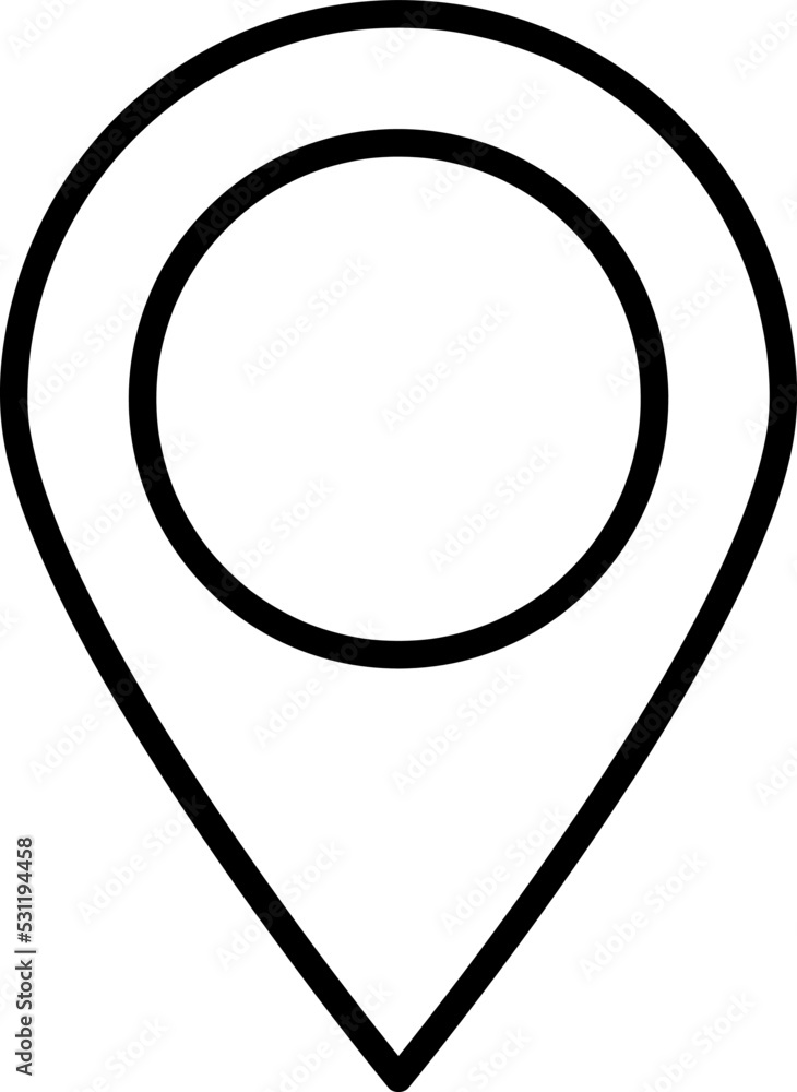 Poster map pointer icon