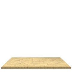 Wood board 3d render isolated