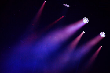 Fototapeta Colorful purple stage lights obraz