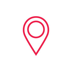 Map pin location symbol icon design