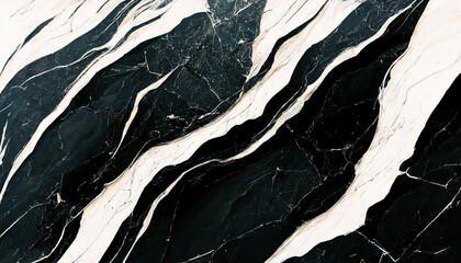 Luxury elegant black and white marble background. 3d illustration