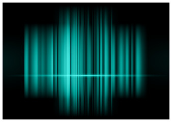 緑色のオーロラカーテン