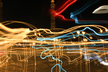 abstract background with glowing lines