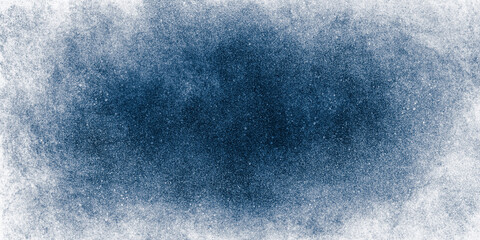 Abstract blue and white paint background with brush stroke and grunge texture vintage style in concept winter, ocean, sky.